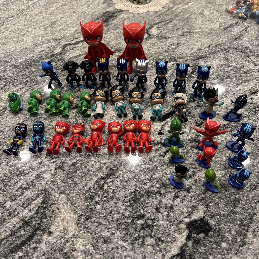 Mixed Lot Of 40 PJ Masks‎ Toys Action Figures accessories Gecko Catboy Owlet #03